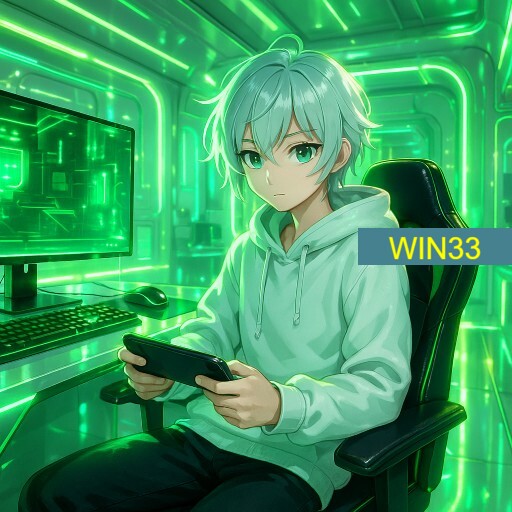 Imagem promocional da WIN33 mostrando a plataforma e suas vantagens