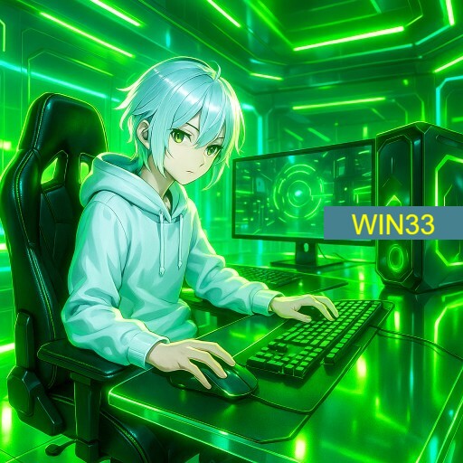 Imagem promocional da WIN33 mostrando a plataforma e suas vantagens