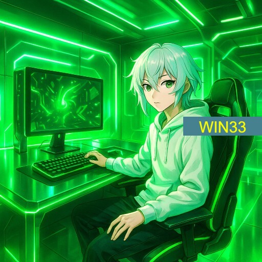 Imagem promocional da WIN33 mostrando a plataforma e suas vantagens