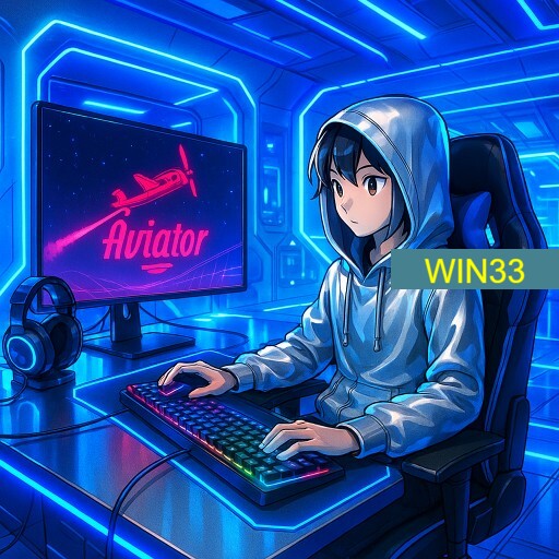 Imagem promocional da WIN33 mostrando a plataforma e suas vantagens