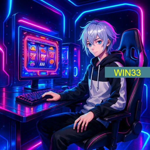 Imagem promocional da WIN33 mostrando a plataforma e suas vantagens