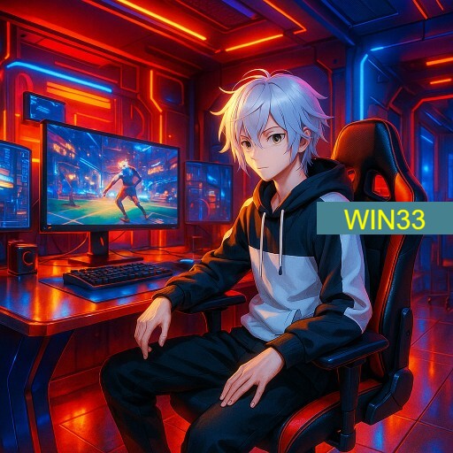 Imagem promocional da WIN33 mostrando a plataforma e suas vantagens