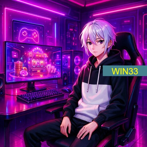 Imagem promocional da WIN33 mostrando a plataforma e suas vantagens