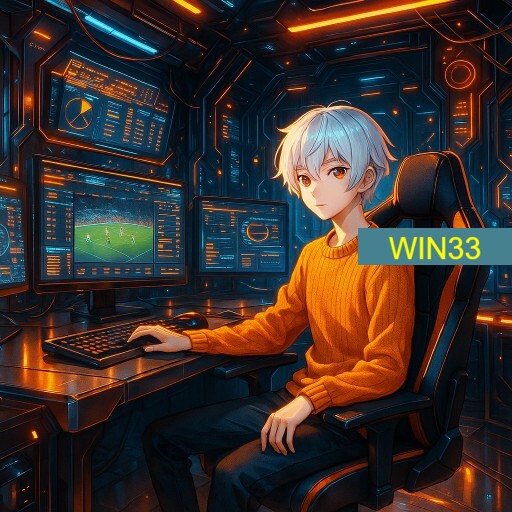 Imagem promocional da WIN33 mostrando a plataforma e suas vantagens