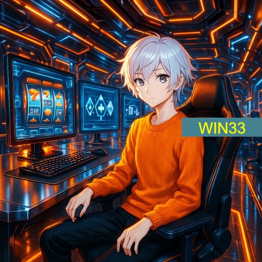 Imagem promocional da WIN33 mostrando a plataforma e suas vantagens