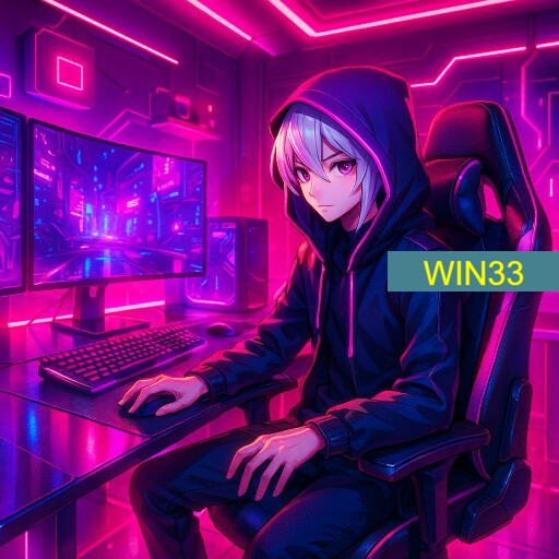 Imagem promocional da WIN33 mostrando a plataforma e suas vantagens