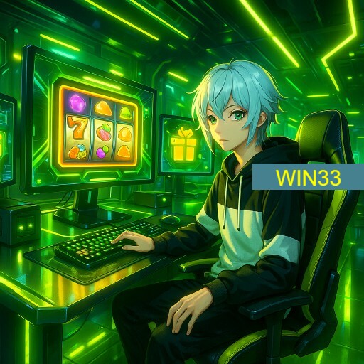 Imagem promocional da WIN33 mostrando a plataforma e suas vantagens